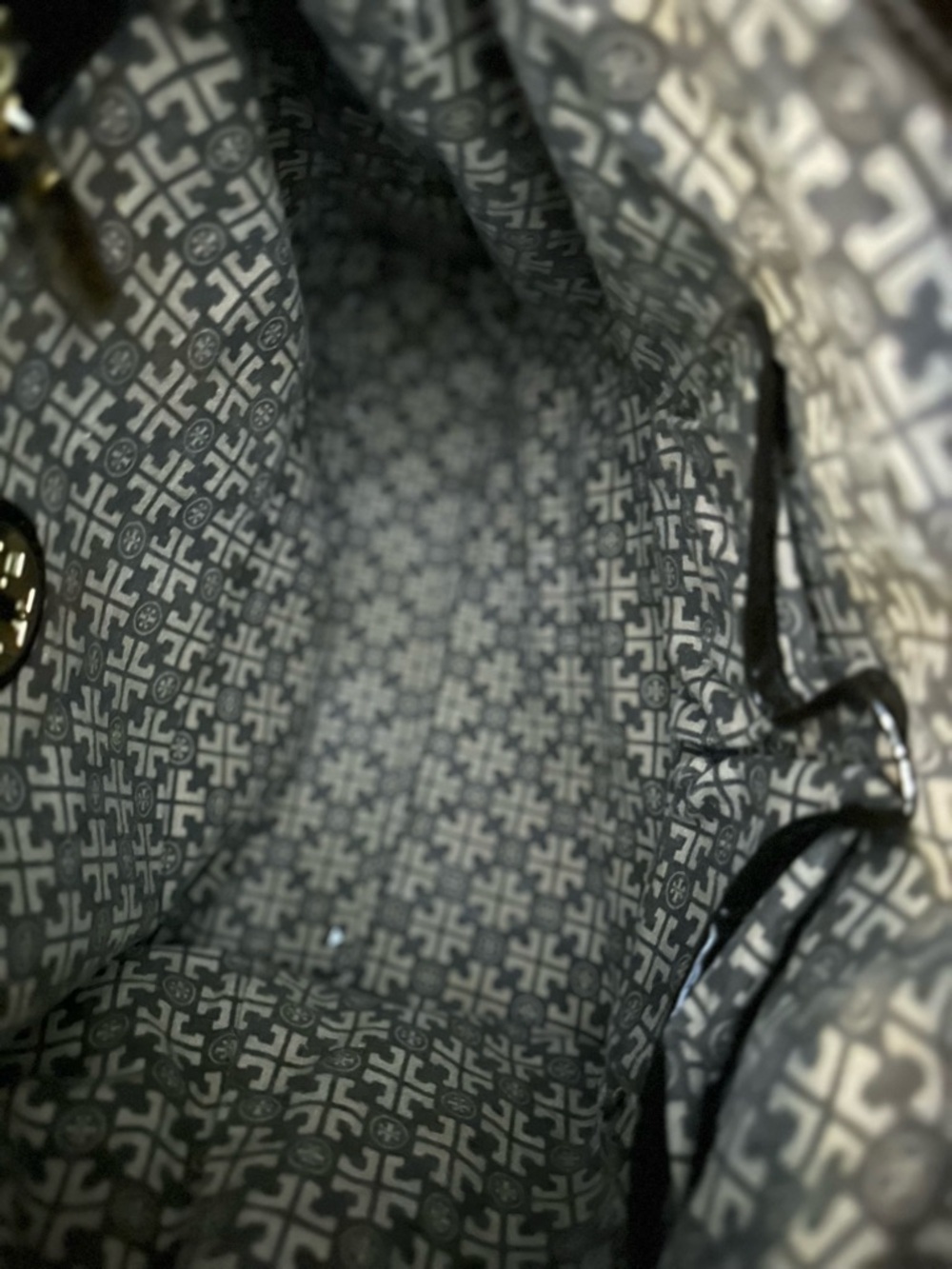 Rare Tory Burch "Nico" Satchel – Brown Suede & Patent Leather - Picture 6 of 7